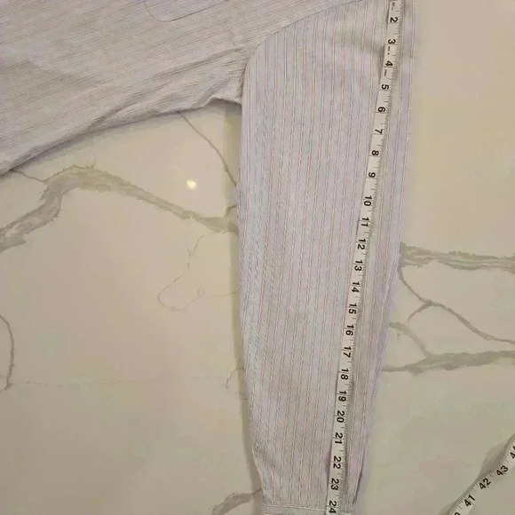 Brooks Brothers Mens Cotton Button Down Dress Shirt Blue White Size 15.5 - Picture 8 of 8